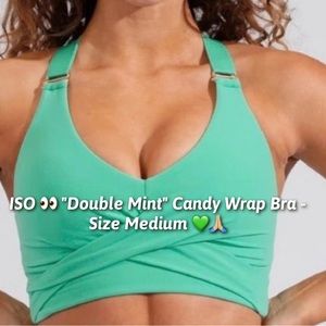 ISO 👀 "Double Mint" Buffbunny Candy Wrap Bra - Size Medium 💚🙏🏼